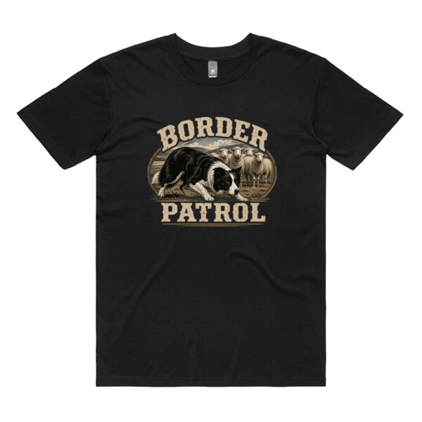 Border Patrol Vintage Border Collie Tee Thumbnail