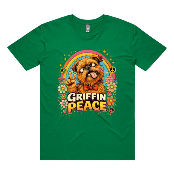 Griffin Peace Brussels Griffon Dog Lover Tee Thumbnail